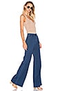 view 4 of 4 PANTALON JAMBES LARGES BESSIE in Medium Blue