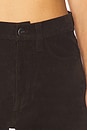 view 6 of 6 Margot Slim Vegan Suede Pant in Dark Chocolate