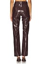 view 4 of 6 The Margo Vegan Leather Slim Pant in Bordeaux