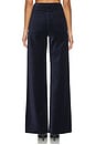 view 4 of 6 The Mia Velveteen Wide Leg in Maritime Blue