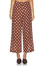 view 4 of 6 PIERNA ANCHA MARIEL in Brown Polka Dot