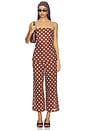 view 5 of 6 PIERNA ANCHA MARIEL in Brown Polka Dot