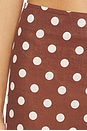view 6 of 6 PIERNA ANCHA MARIEL in Brown Polka Dot
