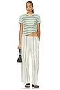 view 5 of 6 The Brynn Pants in Azure Multi Stripe