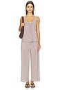 view 5 of 6 The Brynn Ankle Pants in Macchiato Gingham