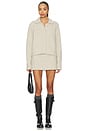view 5 of 6 The Lennon Sweater Mini Skirt in Stone Marl