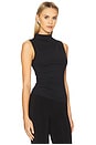 view 2 of 4 Dove Draped Sleeveless Top in Black