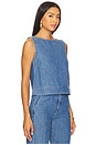 view 2 of 4 Boat Neck Denim Shell Top in Revelation
