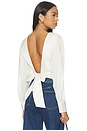 view 1 of 5 The Marie Tie Back Blouse in Ecru
