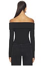 view 3 of 4 The Olive Off The Shoulder Top in Black