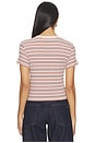 view 3 of 5 T-SHIRT GRAPHIQUE in Blush & Ecru Stripe
