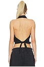 view 3 of 4 X WeWoreWhat The Margaux Halter Top in Black
