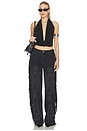 view 4 of 4 X WeWoreWhat The Margaux Halter Top in Black
