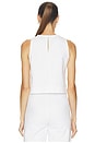view 3 of 4 The Denim Shell Top in White