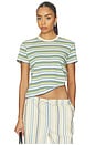 view 1 of 5 The Easy Tee Shirt in Citrus Multi Stripe