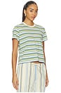 view 2 of 5 The Easy Tee Shirt in Citrus Multi Stripe