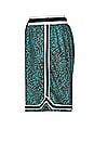 view 3 of 4 Game Shorts in Turquoise Leopard