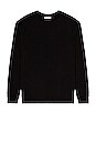 view 1 of 3 Cotton Cashmere Pullover in Black