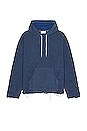 view 1 of 3 Reverse Burn-Out Hoodie in Cadet & Royal