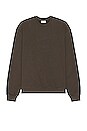 view 1 of 3 Oversized Crewneck Pullover in Chocolate Brown
