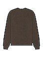 view 2 of 3 Oversized Crewneck Pullover in Chocolate Brown