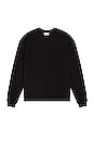 view 1 of 3 Oversized Crewneck Pullover in Black