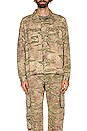 view 3 of 3 Military Shirt in Washed Tiger Camo