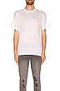 view 3 of 3 Cotton Cashmere Crew in White