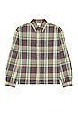 view 1 of 3 Hemi Oversized Shirt in Burgundy & Navy