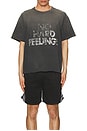 view 3 of 3 No Hard Feeling Odeon Tee in Washed Black