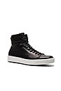 view 2 of 6 Leather High Top Sneakers in Black