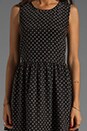 view 5 of 6 Marciel Polka Dot Dress in Caviar