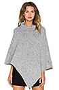 view 1 of 4 Haesel Cashmere Poncho in Light Heather Grey