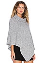 view 2 of 4 Haesel Cashmere Poncho in Light Heather Grey