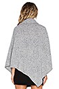 view 3 of 4 Haesel Cashmere Poncho in Light Heather Grey