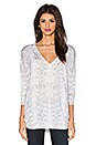 view 1 of 3 Chyanne Snake Printed Sweater in Vapor Grey