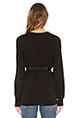 view 3 of 4 Ferlinka Wrap Sweater in Caviar