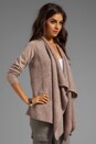 view 2 of 4 Solid With Marled Mix Starley Cardigan in Light Heather Oatmeal