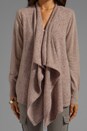 view 4 of 4 Solid With Marled Mix Starley Cardigan in Light Heather Oatmeal