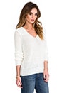 view 2 of 5 Flanna Linen Sweater in Porcelain