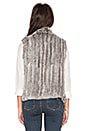 view 4 of 4 Andoni Rabbit Fur Vest in Grey Natural