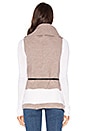 view 4 of 5 Ligere Wool Vest in Heather Mushroom & Porcelain
