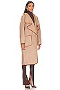 view 3 of 4 CHANTAL コート in Brown Sugar & Porcelain
