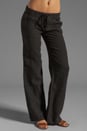 view 1 of 6 Maretta Linen Pants in Caviar