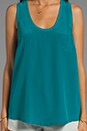 view 3 of 3 Alicia Silk Tank in Gem