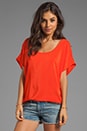 view 1 of 3 Joann F Silk Top in Spicy Orange