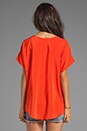 view 2 of 3 Joann F Silk Top in Spicy Orange