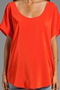 view 3 of 3 Joann F Silk Top in Spicy Orange