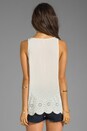 view 2 of 4 Sevati Eyelet Tank in Porcelain