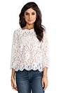 view 1 of 5 Allover Lace Elvia C Top in Porcelain